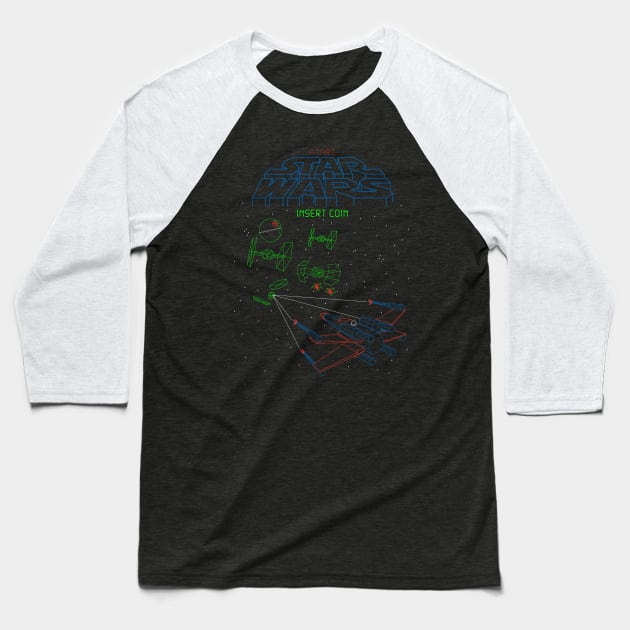 Red Five Standing By - Arcade Game Baseball T-Shirt by Chewbaccadoll